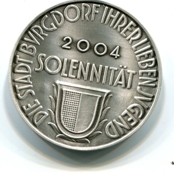 2004 Switzerland Stadt Burgdorf Solennitat Medal (b652-6) - Picture 1 of 2